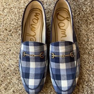 Women’s size 9.5 Sam Edelman Blue and white shoes